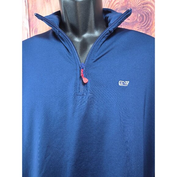 Vineyard Vines Mens‎ Performance 1/4 Zip Pullover Small Blue - Picture 3 of 7
